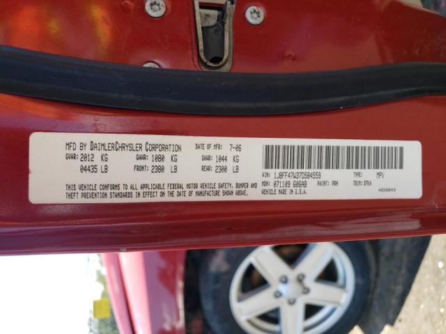 Photo 10 from auction – 2007 JEEP COMPASS with VIN 1J8FF47W37D584559