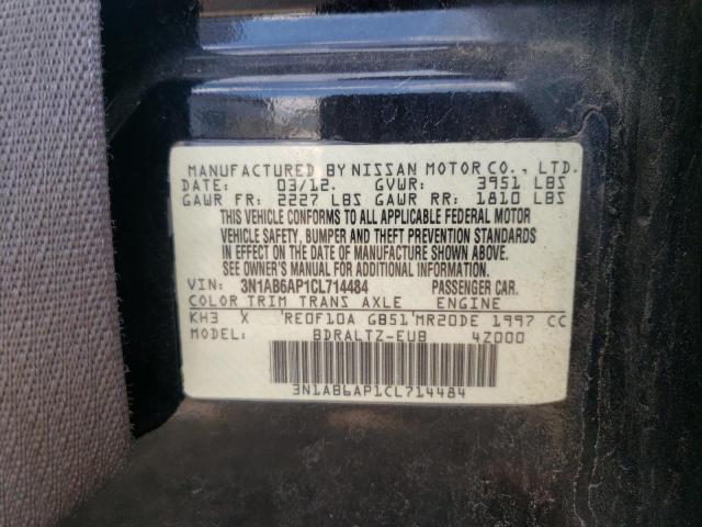 Photo 10 from auction – 2012 NISSAN SENTRA 2.0 with VIN 3N1AB6AP1CL714484