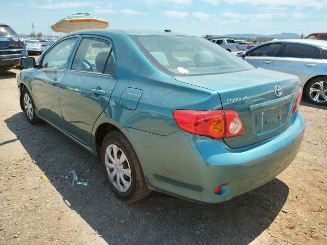 Photo 3 from auction – 2009 TOYOTA COROLLA BA with VIN JTDBL40E099054779