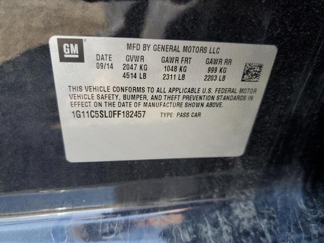 Photo 10 from auction – 2015 CHEVROLET MALIBU 1LT with VIN 1G11C5SL0FF182457