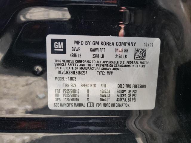 Photo 10 from auction – 2020 CHEVROLET TRAX LS with VIN KL7CJKSB0LB052237