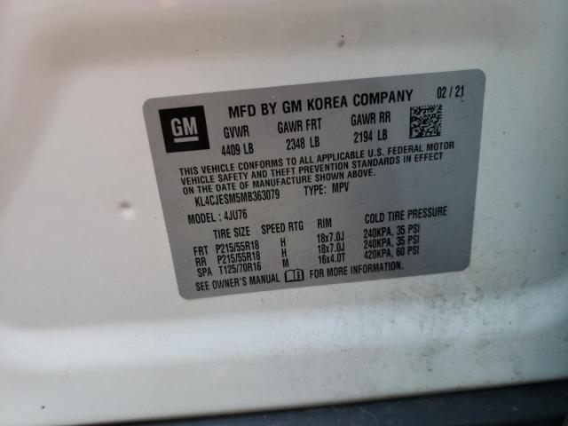 Photo 10 from auction – 2021 BUICK ENCORE PRE with VIN KL4CJESM5MB363079