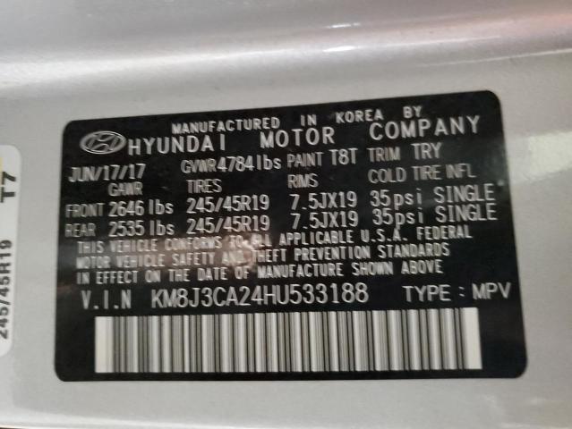Photo 10 from auction – 2017 HYUNDAI TUCSON LIM with VIN KM8J3CA24HU533188
