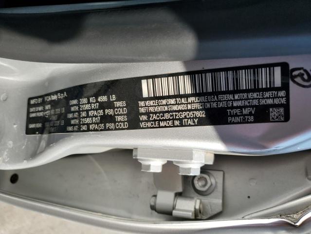 Photo 10 from auction – 2016 JEEP RENEGADE T with VIN ZACCJBCT2GPD57602