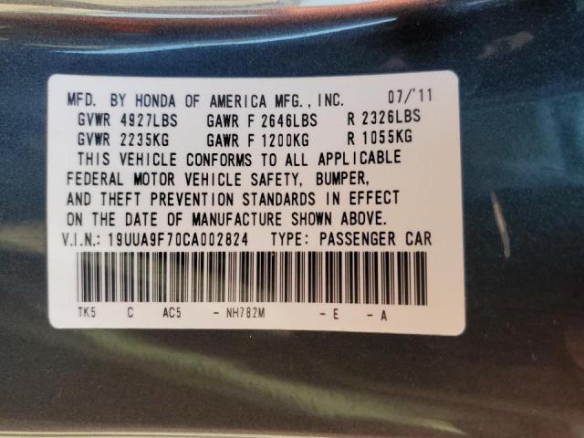 Photo 10 from auction – 2012 ACURA TL with VIN 19UUA9F70CA002824