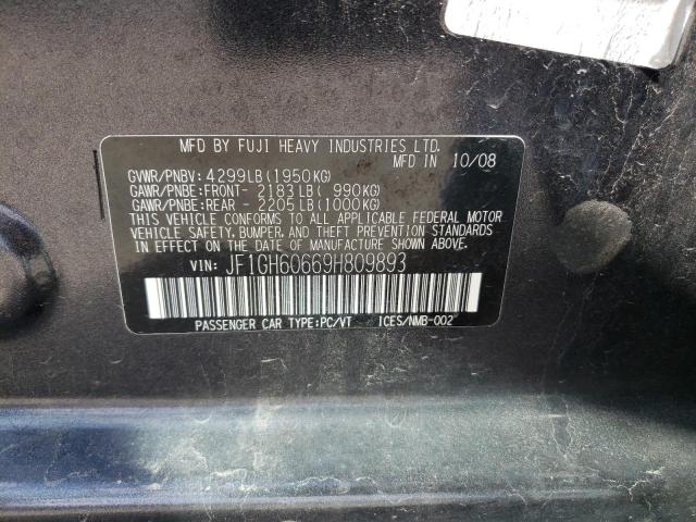 صورة رقم 10 من المزاد - 2009 SUBARU IMPREZA 2. مع VIN JF1GH60669H809893