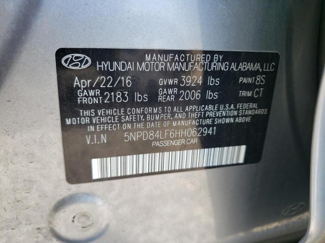 Photo 10 from auction – 2017 HYUNDAI ELANTRA with VIN 5NPD84LF6HH062941