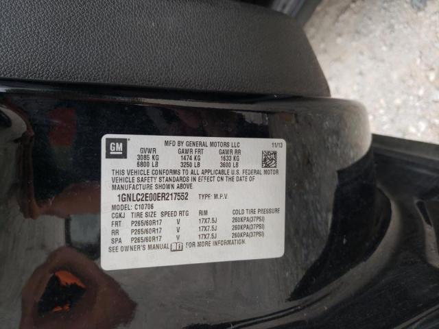 Photo 10 from auction – 2014 CHEVROLET TAHOE POLI with VIN 1GNLC2E00ER217552