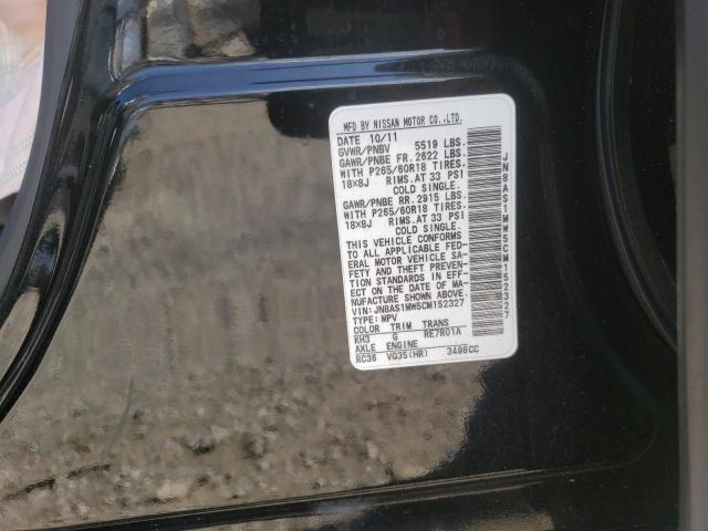 Photo 10 from auction – 2012 INFINITI FX35 with VIN JN8AS1MW5CM152327