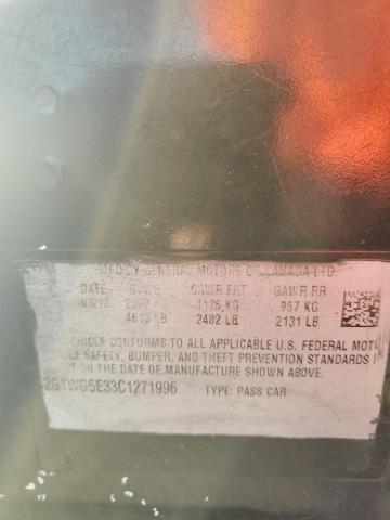 Photo 10 from auction – 2012 CHEVROLET IMPALA LT with VIN 2G1WG5E33C1271996