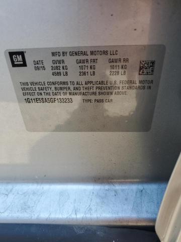 Photo 10 from auction – 2016 CHEVROLET MALIBU LIM with VIN 1G11E5SA5GF133233