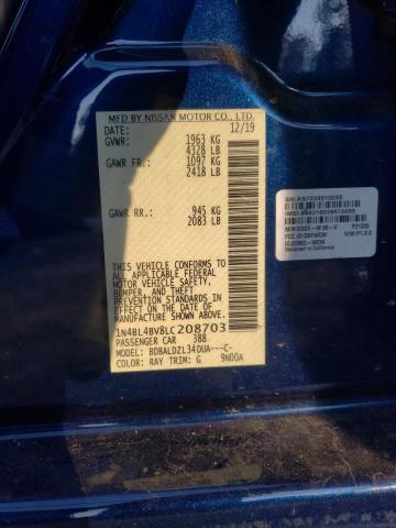 Photo 10 from auction – 2020 NISSAN ALTIMA S with VIN 1N4BL4BV8LC208703