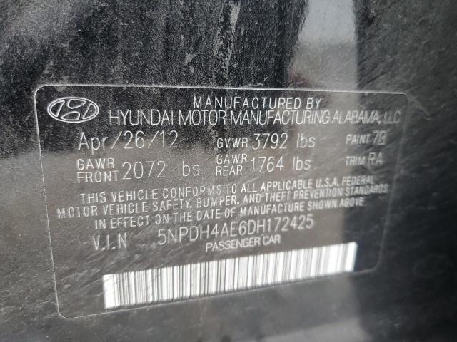 Photo 10 from auction – 2013 HYUNDAI ELANTRA GL with VIN 5NPDH4AE6DH172425
