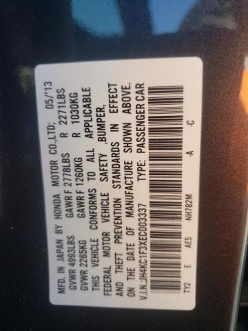 Photo 10 from auction – 2014 ACURA RLX with VIN JH4KC1F3XEC003337