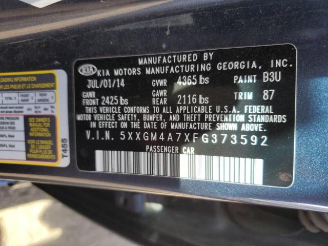 Photo 10 from auction – 2015 KIA OPTIMA LX with VIN 5XXGM4A7XFG373592
