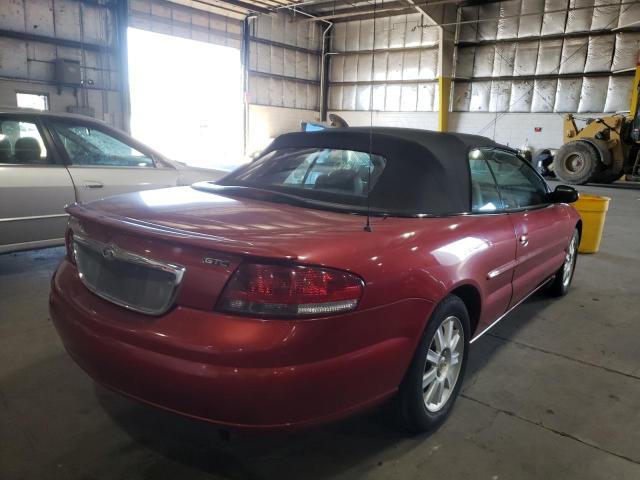 Photo 4 from auction – 2003 CHRYSLER SEBRING GT with VIN 1C3EL75T63N525326