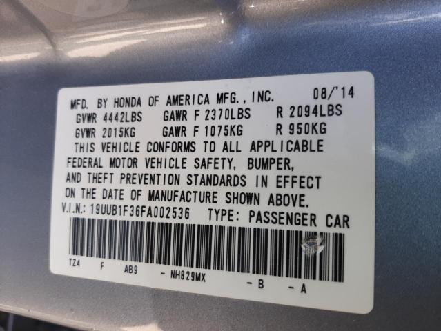 Photo 10 from auction – 2015 ACURA TLX with VIN 19UUB1F36FA002536