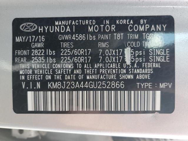 Photo 10 from auction – 2016 HYUNDAI TUCSON SE with VIN KM8J23A44GU252866