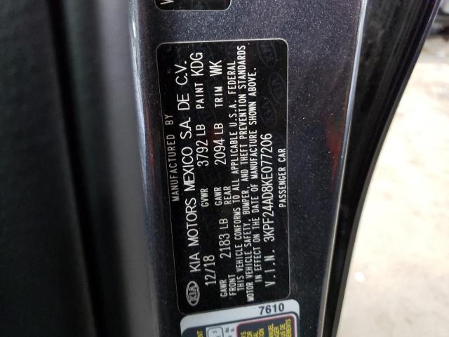 Photo 10 from auction – 2019 KIA FORTE FE with VIN 3KPF24AD8KE077206