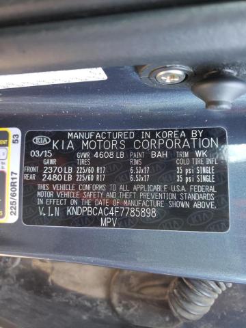 Photo 10 from auction – 2015 KIA SPORTAGE L with VIN KNDPBCAC4F7785898