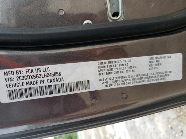 Photo 10 from auction – 2020 DODGE CHARGER SX with VIN 2C3CDXBG3LH245058
