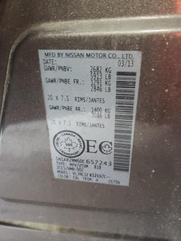 Photo 10 from auction – 2013 NISSAN PATHFINDER with VIN 5N1AR2MM6DC657243
