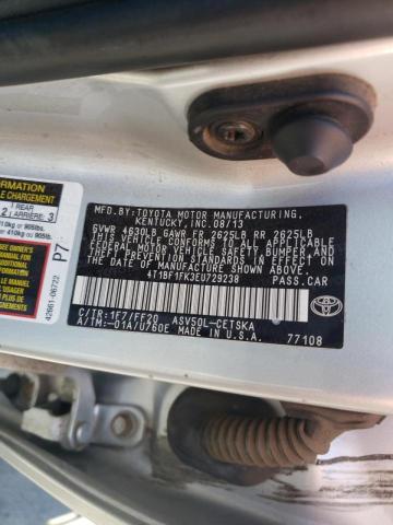 Photo 10 from auction – 2014 TOYOTA CAMRY L with VIN 4T1BF1FK3EU729238