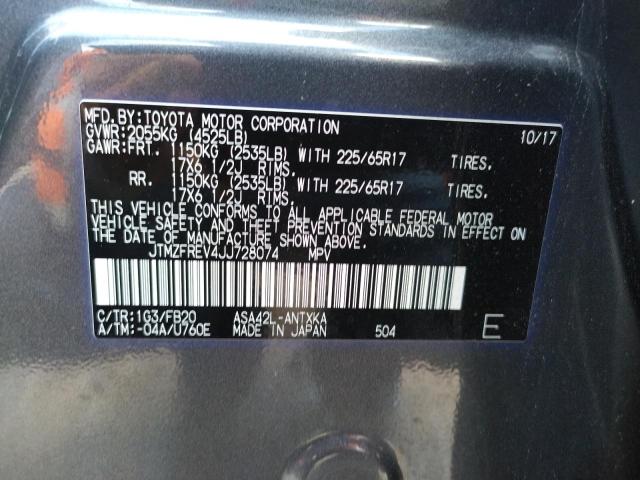 Photo 10 from auction – 2018 TOYOTA RAV4 LE with VIN JTMZFREV4JJ728074