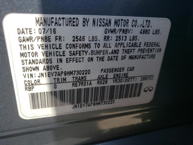 Photo 10 from auction – 2017 INFINITI Q50 PREMIU with VIN JN1EV7AP9HM730220
