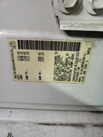 Photo 10 from auction – 2013 NISSAN MAXIMA S with VIN 1N4AA5AP5DC836830