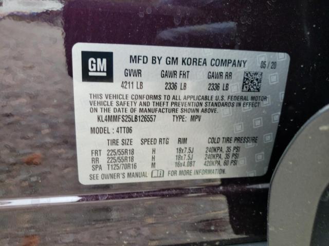 Photo 10 from auction – 2020 BUICK ENCORE GX with VIN KL4MMFS25LB126557