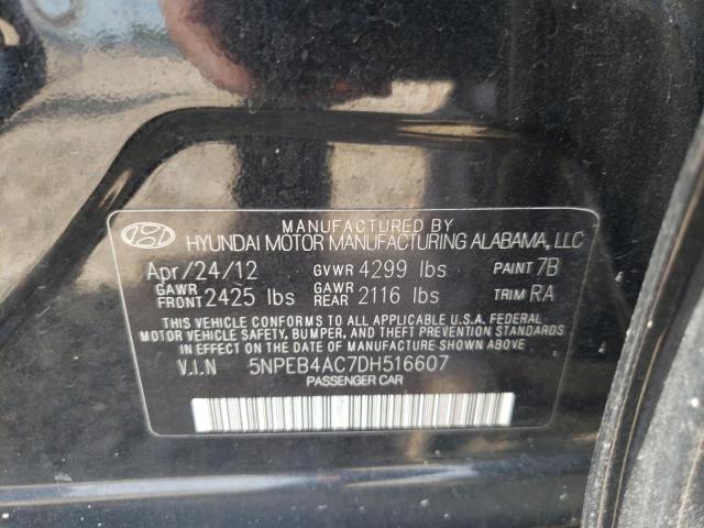 Photo 10 from auction – 2013 HYUNDAI SONATA GLS with VIN 5NPEB4AC7DH516607