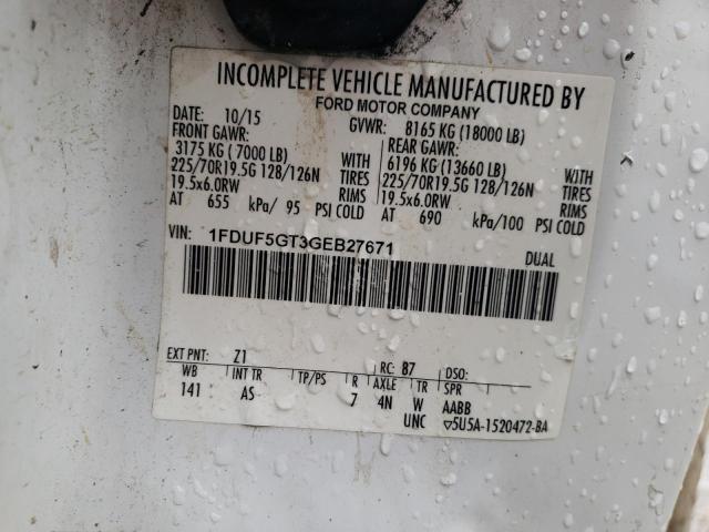 Photo 10 from auction – 2016 FORD F550 SUPER with VIN 1FDUF5GT3GEB27671