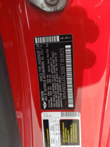 Photo 10 from auction – 2011 MINI COOPER with VIN WMWSU3C50BT183825