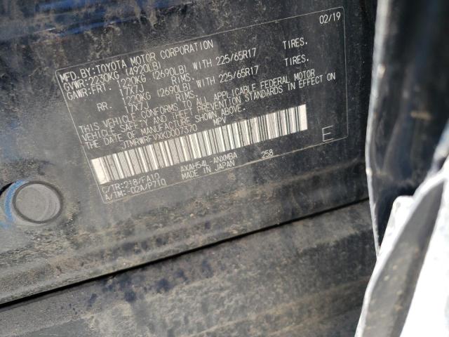 Photo 10 from auction – 2019 TOYOTA RAV4 XLE with VIN JTMRWRFVXKD007370