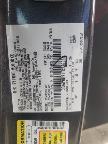 Photo 10 from auction – 2015 FORD FUSION SE with VIN 3FA6P0H91FR236566