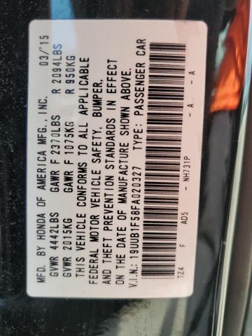 Photo 10 from auction – 2015 ACURA TLX TECH with VIN 19UUB1F58FA020327