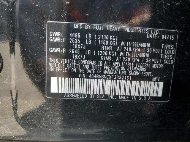 Photo 10 from auction – 2015 SUBARU OUTBACK 2. with VIN 4S4BSBNCXF3332161