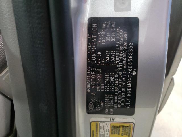 Photo 10 from auction – 2014 KIA SEDONA LX with VIN KNDMG4C76E6563653