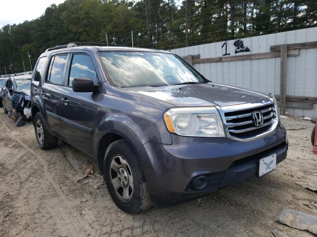 HONDA PILOT LX 2014 with VIN 5FNYF4H26EB005629 - Photo from auction