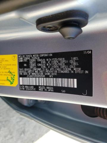 Photo 10 from auction – 2005 LEXUS RX 330 with VIN JTJGA31U550050508