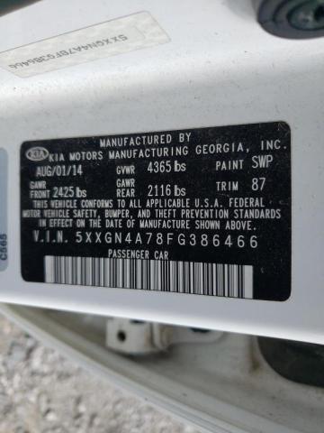 Photo 10 from auction – 2015 KIA OPTIMA EX with VIN 5XXGN4A78FG386466