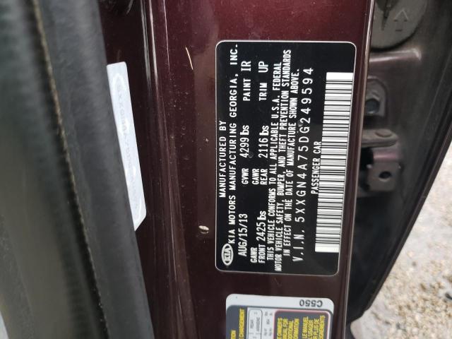 Photo 10 from auction – 2013 KIA OPTIMA EX with VIN 5XXGN4A75DG249594