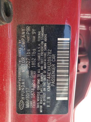 Photo 10 from auction – 2017 HYUNDAI ACCENT SE with VIN KMHCT4AEXHU289782