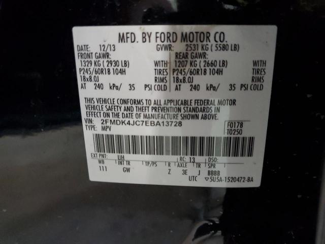 Photo 10 from auction – 2014 FORD EDGE SEL with VIN 2FMDK4JC7EBA13728