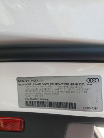 Photo 10 from auction – 2020 AUDI A4 PREMIUM with VIN WAUGMAF4XLA051990