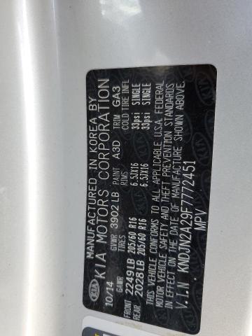 Photo 10 from auction – 2015 KIA SOUL with VIN KNDJN2A29F7772451