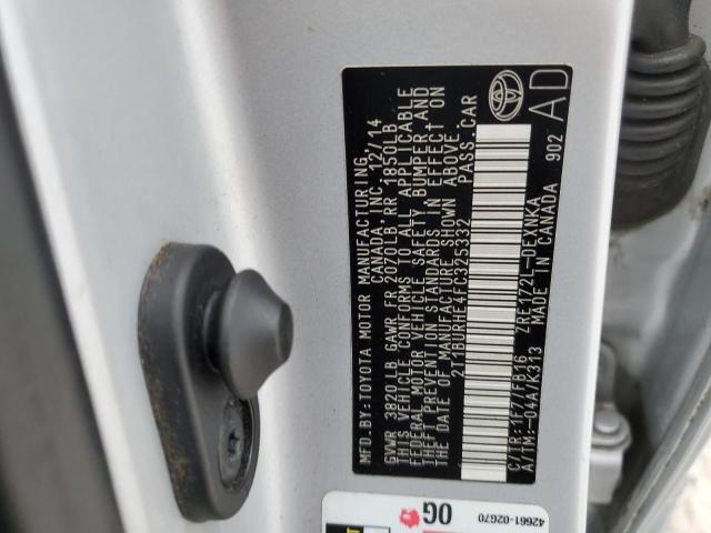 Photo 10 from auction – 2015 TOYOTA COROLLA L with VIN 2T1BURHE4FC325332