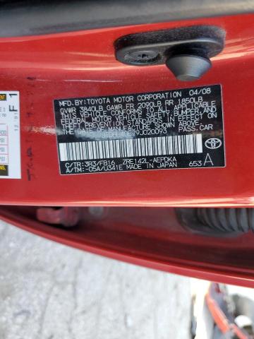 Photo 10 from auction – 2009 TOYOTA COROLLA BA with VIN JTDBL40E79J020093