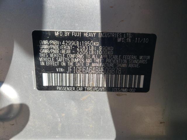 Photo 10 from auction – 2011 SUBARU IMPREZA 2. with VIN JF1GE6A64BH509878